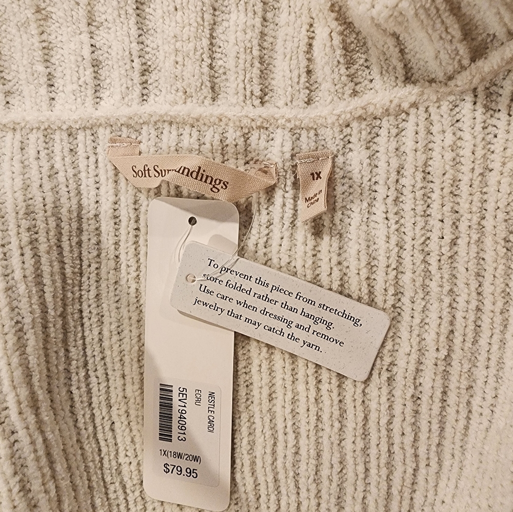 VERY snuggly sweater NWT - Picture 2 of 4